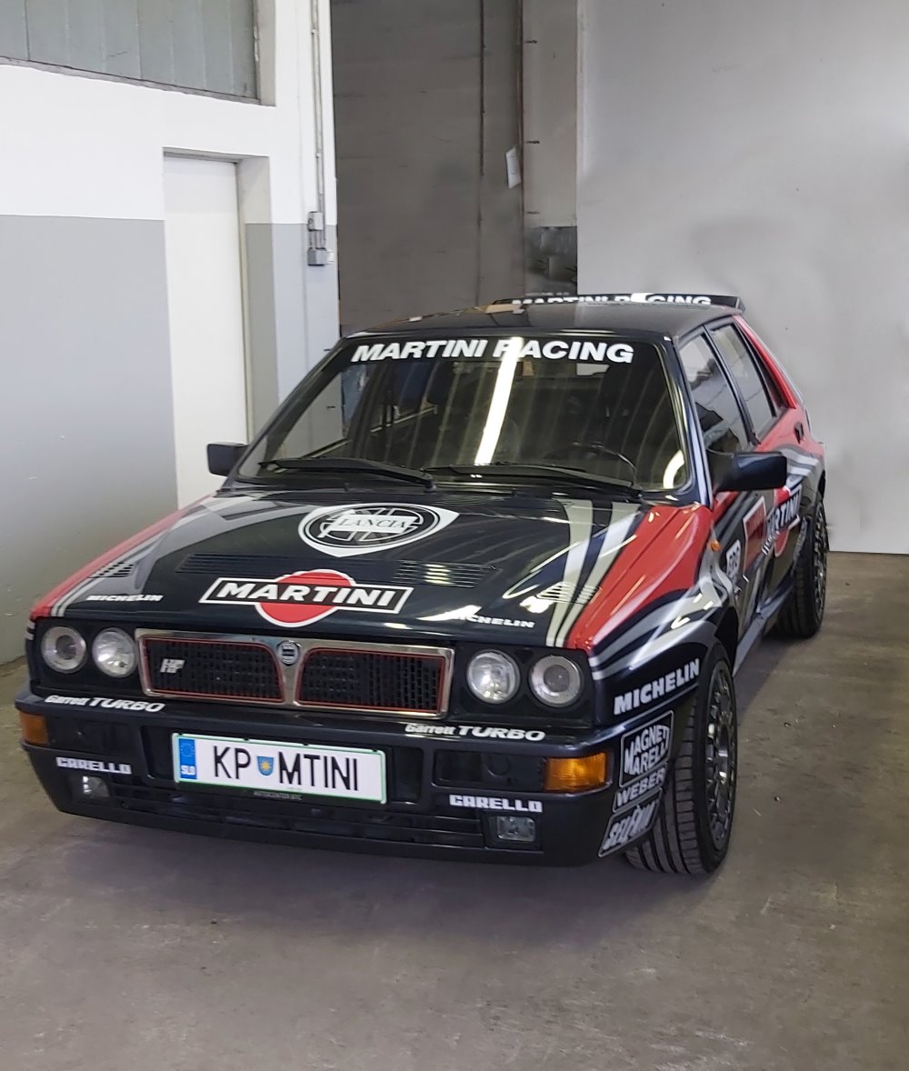 Racing dizajn Martini Racing na vozilu Lancia Evolution 55.